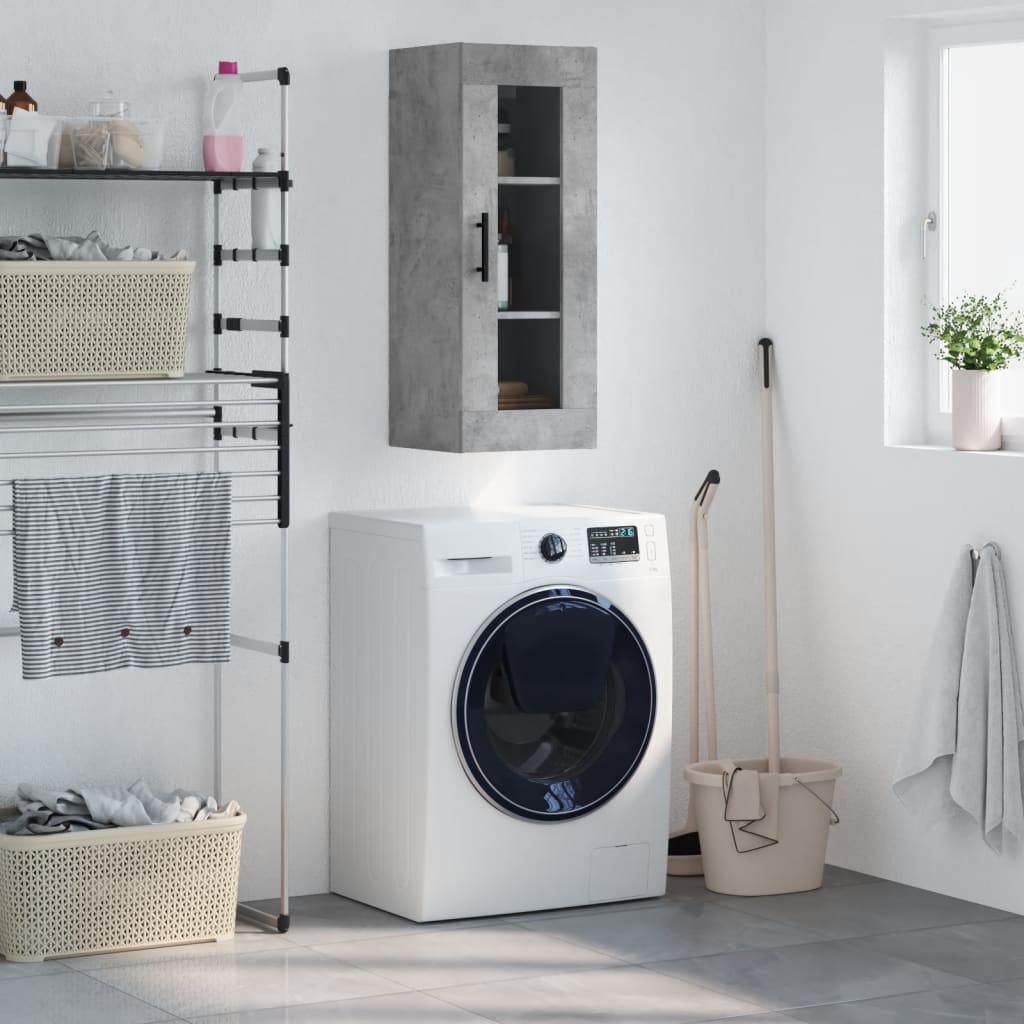 VidaXL Hangkast 34,5x34x90 cm betongrijs