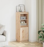 VidaXL Hoge kast 37x34x110 cm massief grenenhout