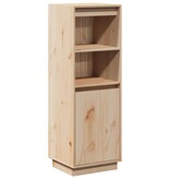 VidaXL Hoge kast 37x34x110 cm massief grenenhout