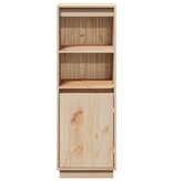 VidaXL Hoge kast 37x34x110 cm massief grenenhout