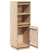 VidaXL Hoge kast 37x34x110 cm massief grenenhout
