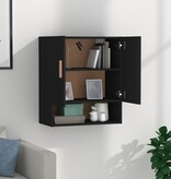 VidaXL Wandkast 60x31x70 cm bewerkt hout zwart