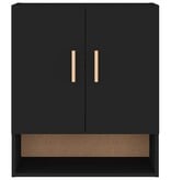 VidaXL Wandkast 60x31x70 cm bewerkt hout zwart
