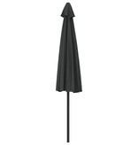 VidaXL Balkonparasol half met aluminium paal 300x155 cm antraciet