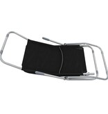 VidaXL Ligbedden inklapbaar 2 st textileen zwart