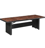 VidaXL Tuintafel 240x90x74 cm poly rattan en massief acaciahout