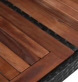 VidaXL Tuintafel 240x90x74 cm poly rattan en massief acaciahout