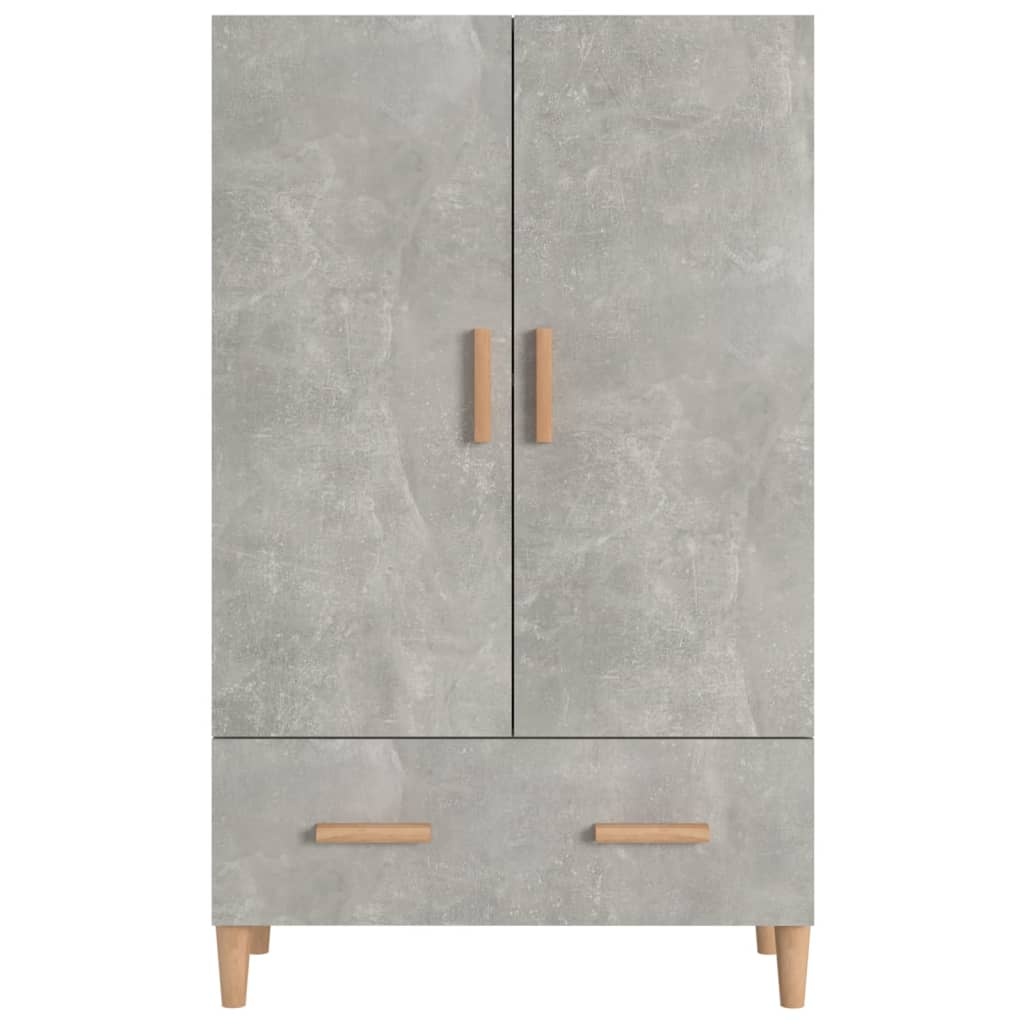 VidaXL Hoge kast 70x31x115 cm bewerkt hout betongrijs
