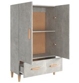 VidaXL Hoge kast 70x31x115 cm bewerkt hout betongrijs