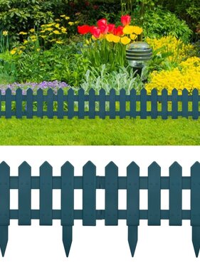 VidaXL Gazonranden 25 st 10 m PP groen