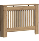 VidaXL Radiatorafdekking Artisan Eiken 112 x 19 x 81,5 cm Bewerkt hout