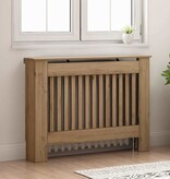 VidaXL Radiatorafdekking Artisan Eiken 112 x 19 x 81,5 cm Bewerkt hout
