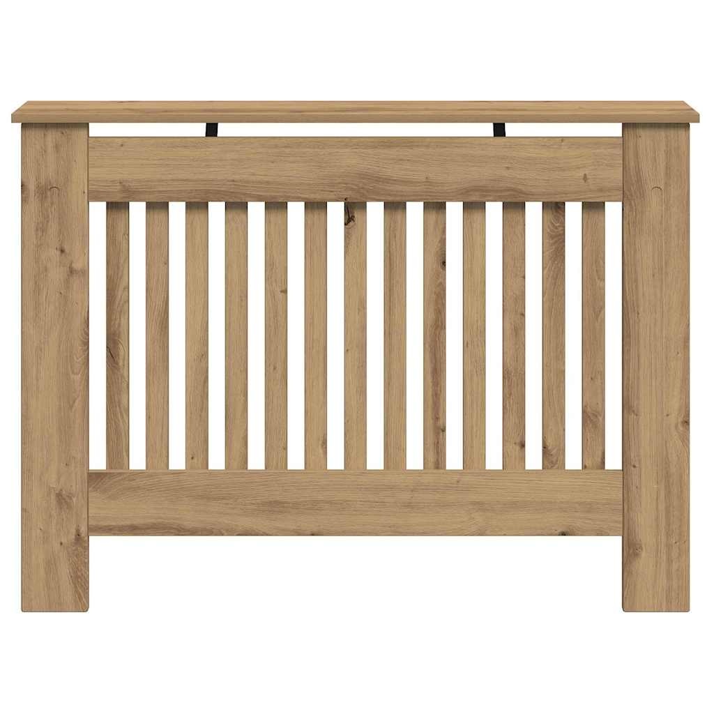 VidaXL Radiatorafdekking Artisan Eiken 112 x 19 x 81,5 cm Bewerkt hout