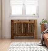 VidaXL Radiatorafdekking Oud Hout 112 x 19 x 81,5 cm Bewerkt hout