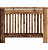 VidaXL Radiatorafdekking Oud Hout 112 x 19 x 81,5 cm Bewerkt hout