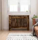 VidaXL Radiatorafdekking Gerookt eiken 112 x 19 x 81,5 cm Bewerkt hout