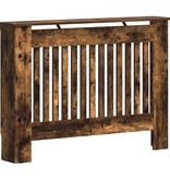 VidaXL Radiatorafdekking Gerookt eiken 112 x 19 x 81,5 cm Bewerkt hout