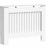 VidaXL Radiatorafdekking Hoogglans wit 112 x 19 x 81,5 cm Bewerkt hout