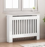 VidaXL Radiatorafdekking Hoogglans wit 112 x 19 x 81,5 cm Bewerkt hout