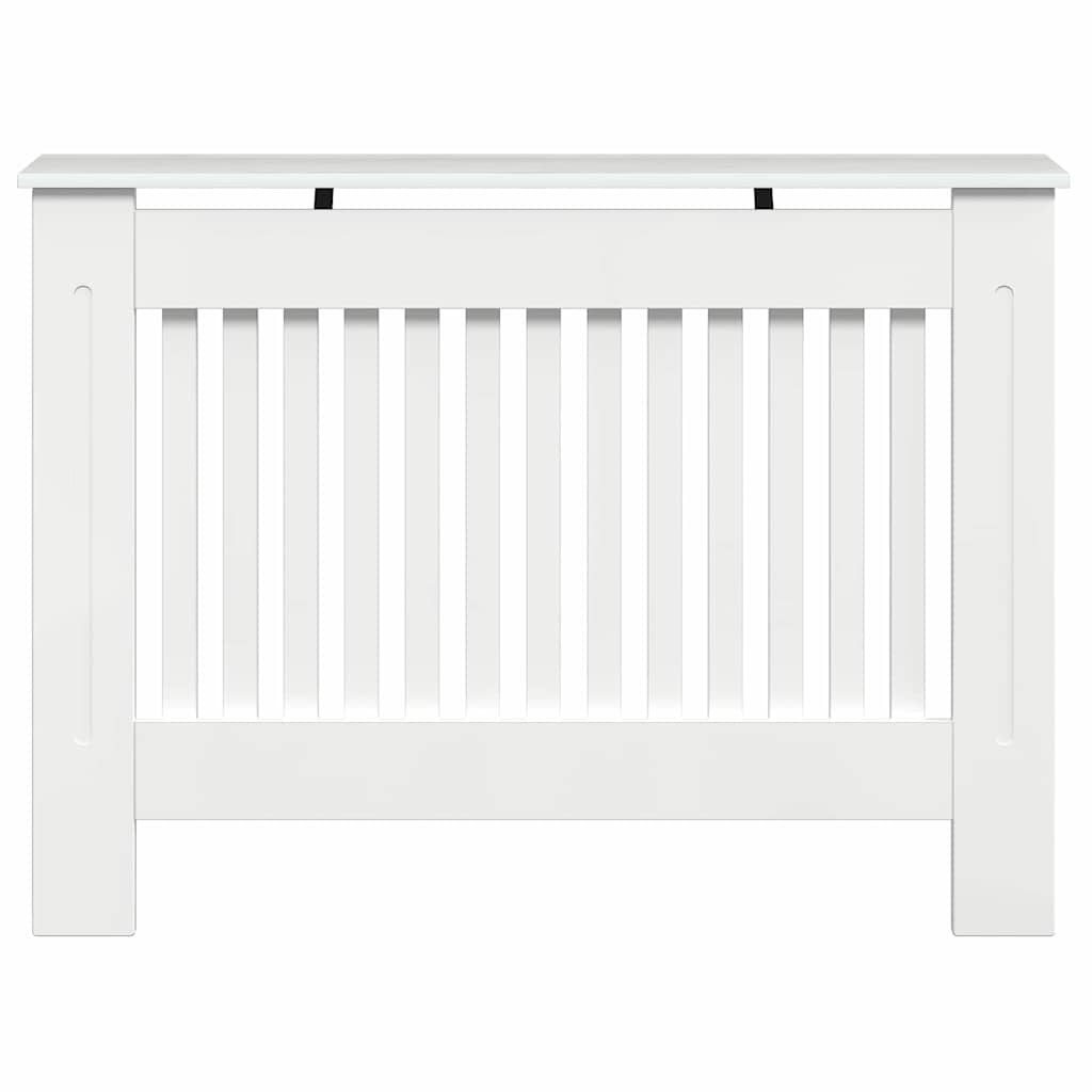 VidaXL Radiatorafdekking Hoogglans wit 112 x 19 x 81,5 cm Bewerkt hout
