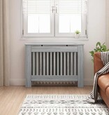 VidaXL Radiatorafdekking Grijs Sonoma 112 x 19 x 81,5 cm Bewerkt hout