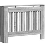 VidaXL Radiatorafdekking Grijs Sonoma 112 x 19 x 81,5 cm Bewerkt hout