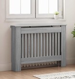 VidaXL Radiatorafdekking Grijs Sonoma 112 x 19 x 81,5 cm Bewerkt hout