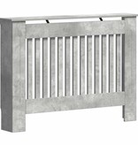 VidaXL Radiatorafdekking Beton Grijs 112 x 19 x 81,5 cm Bewerkt hout