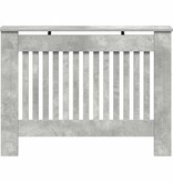 VidaXL Radiatorafdekking Beton Grijs 112 x 19 x 81,5 cm Bewerkt hout
