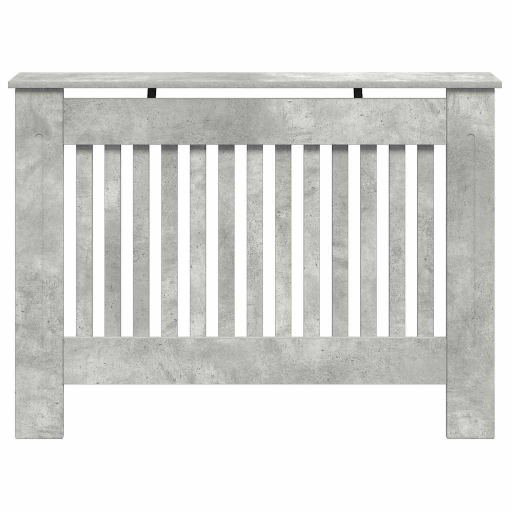 VidaXL Radiatorafdekking Beton Grijs 112 x 19 x 81,5 cm Bewerkt hout