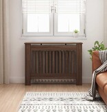 VidaXL Radiatorafdekking Bruin Eiken 112 x 19 x 81,5 cm Bewerkt hout