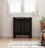 VidaXL Radiatorafdekking Zwart Eiken 78 x 19 x 81,5 cm Bewerkt hout