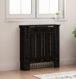 VidaXL Radiatorafdekking Zwart Eiken 78 x 19 x 81,5 cm Bewerkt hout