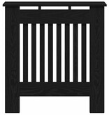 VidaXL Radiatorafdekking Zwart Eiken 78 x 19 x 81,5 cm Bewerkt hout