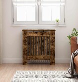 VidaXL Radiatorafdekking Gerookt eiken 78 x 19 x 81,5 cm Bewerkt hout