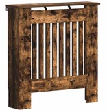 VidaXL Radiatorafdekking Gerookt eiken 78 x 19 x 81,5 cm Bewerkt hout