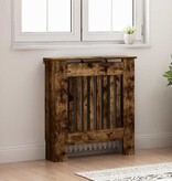VidaXL Radiatorafdekking Gerookt eiken 78 x 19 x 81,5 cm Bewerkt hout
