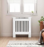 VidaXL Radiatorafdekking Hoogglans wit 78 x 19 x 81,5 cm Bewerkt hout