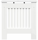 VidaXL Radiatorafdekking Hoogglans wit 78 x 19 x 81,5 cm Bewerkt hout