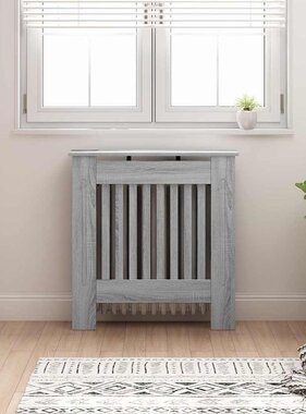 VidaXL Radiatorafdekking Grijs Sonoma 78 x 19 x 81,5 cm Bewerkt hout