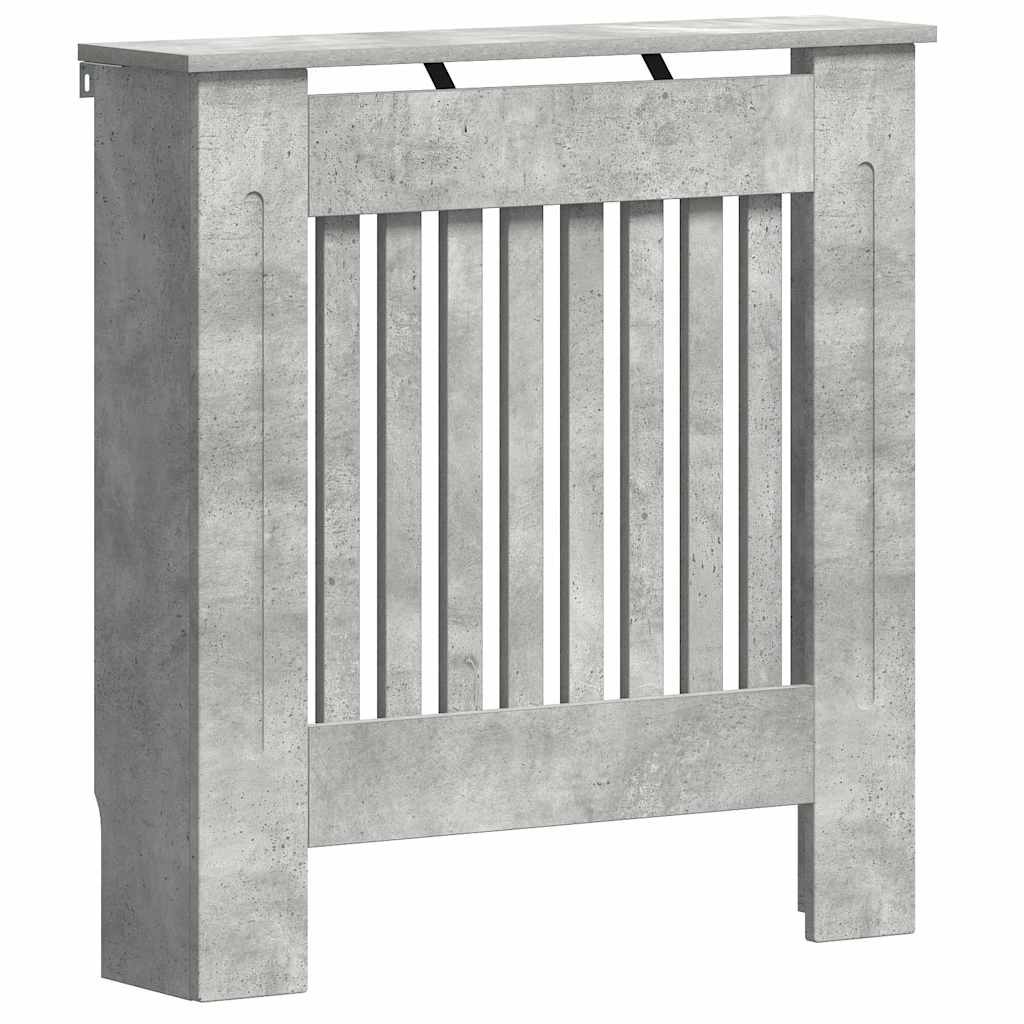 VidaXL Radiatorafdekking Beton Grijs 78 x 19 x 81,5 cm Bewerkt hout