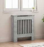 VidaXL Radiatorafdekking Beton Grijs 78 x 19 x 81,5 cm Bewerkt hout