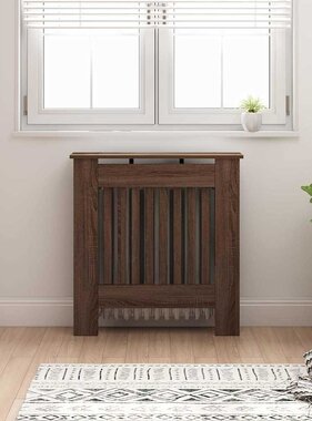 VidaXL Radiatorafdekking Bruin Eiken 78 x 19 x 81,5 cm Bewerkt hout