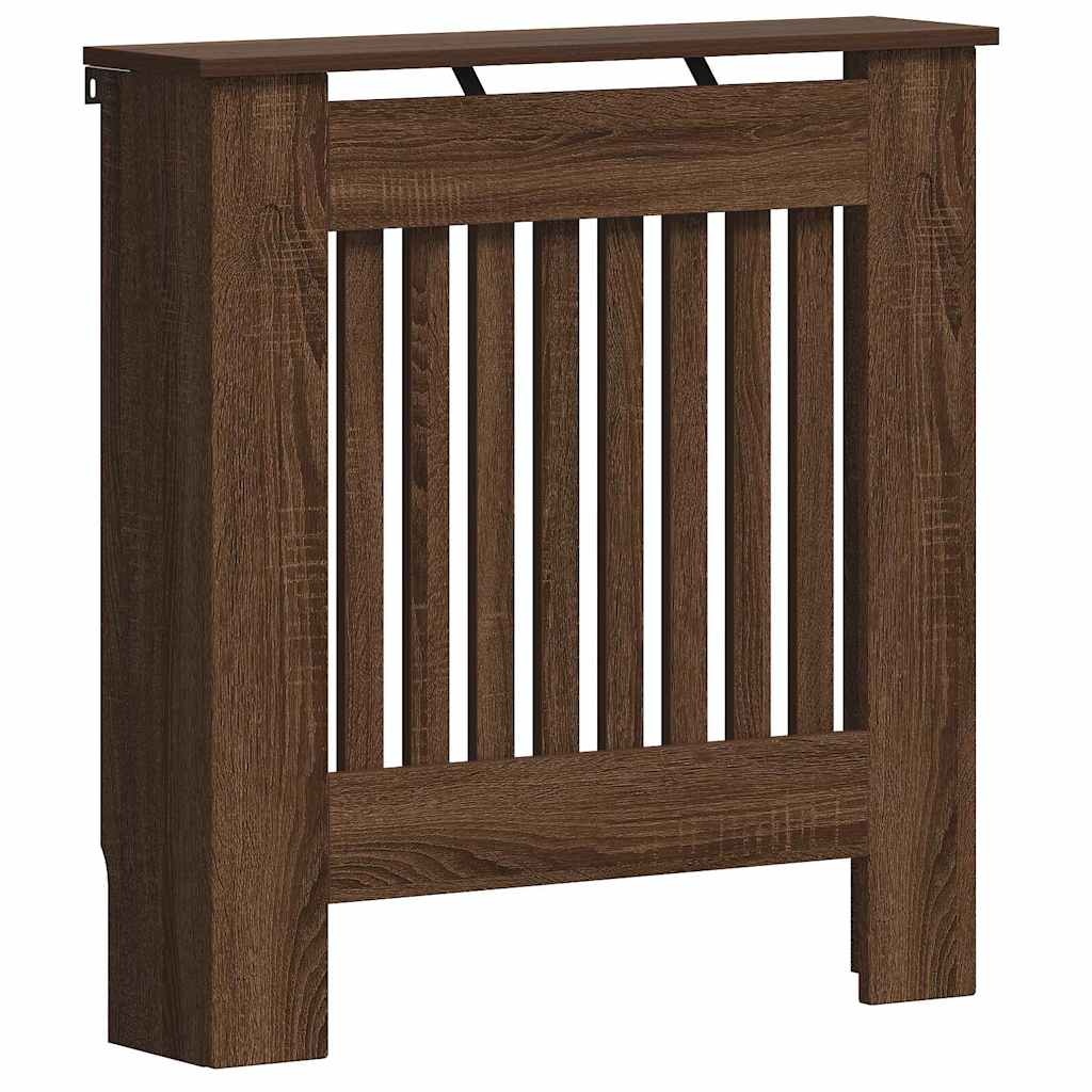 VidaXL Radiatorafdekking Bruin Eiken 78 x 19 x 81,5 cm Bewerkt hout