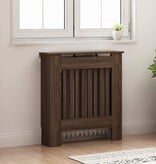VidaXL Radiatorafdekking Bruin Eiken 78 x 19 x 81,5 cm Bewerkt hout