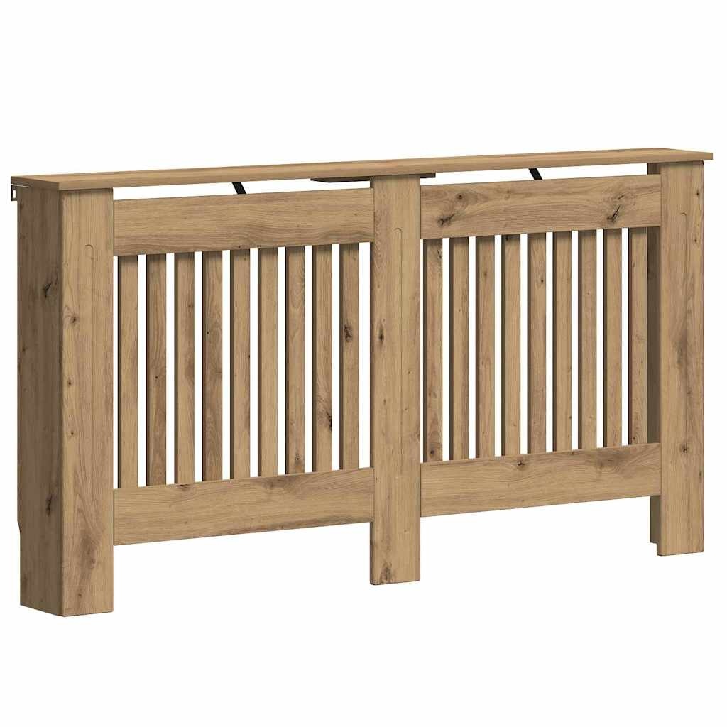 VidaXL Radiatorafdekking Artisan Eiken 152 x 19 x 81,5 cm Bewerkt hout