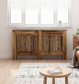 VidaXL Radiatorafdekking Oud Hout 152 x 19 x 81,5 cm Bewerkt hout