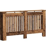 VidaXL Radiatorafdekking Oud Hout 152 x 19 x 81,5 cm Bewerkt hout