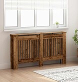 VidaXL Radiatorafdekking Oud Hout 152 x 19 x 81,5 cm Bewerkt hout