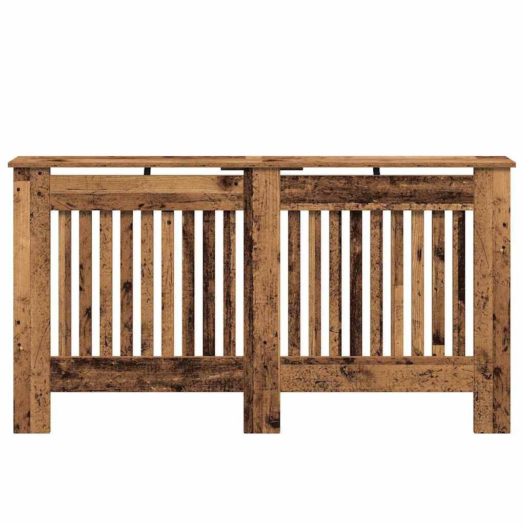 VidaXL Radiatorafdekking Oud Hout 152 x 19 x 81,5 cm Bewerkt hout